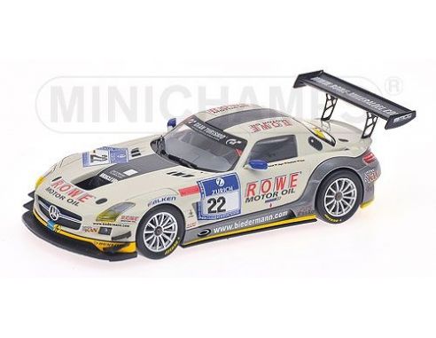 MINICHAMPS 437123222 MERCEDES BENZ SLS AMG GT3 GRAF 24H NURBURGRING 2012 Modellino