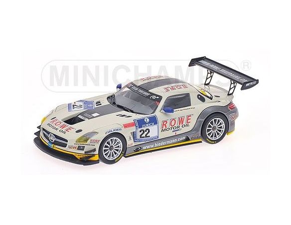 MINICHAMPS 437123222 MERCEDES BENZ SLS AMG GT3 GRAF 24H NURBURGRING 2012 Modellino
