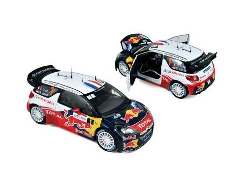 Norev NV181552 CITROEN DS3 WRC N.1 WINNER RALLY ALSACE 2012 LOEB-ELENA 1:18 Modellino