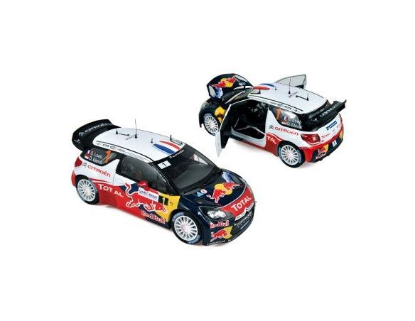 Norev NV181552 CITROEN DS3 WRC N.1 WINNER RALLY ALSACE 2012 LOEB-ELENA 1:18 Modellino