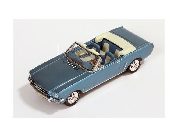 PremiumX PRD250 FORD MUSTANG CONVERTIBLE 1965 LIGHT BLUE METALLIC 1:43 Modellino