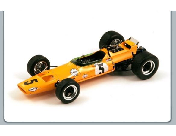 Spark Model S18065 MC LAREN M7A B.MC.LAREN 1968 N.5 WINNER BELGIUM GP 1:18 Formula 1