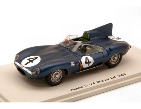 Spark Model S43LM56 JAGUAR D N.4 WINNER LE MANS 1956 SANDERSON-FLOCKHART 1:43 Modellino