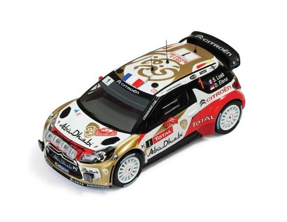 Ixo model RAM534 CITROEN DS3 WRC N.1 WINNER M.CARLO 2013 LOEB-ELENA 1:43 Auto Rally