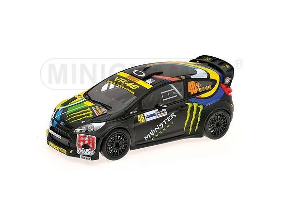 Minichamps PM151110846 FORD FIESTA WRC N.46 MONZA RALLY 2011 V.ROSSI MEMORY OF SIC 1:18 Modellino