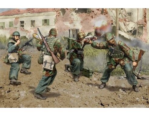 Dragon D6741 ITALIAN PARATROOPERS ANZIO 1944 KIT 1:35 Modellino