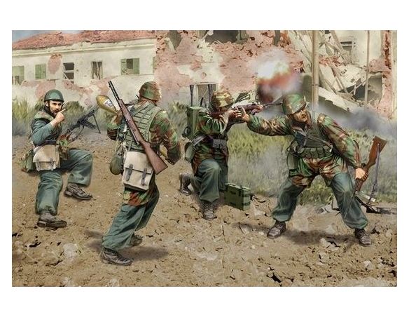 Dragon D6741 ITALIAN PARATROOPERS ANZIO 1944 KIT 1:35 Modellino