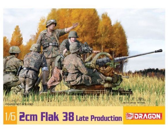 Dragon D75039 FLAK 38 2cm LATE PRODUCTION KIT 1:6 Modellino