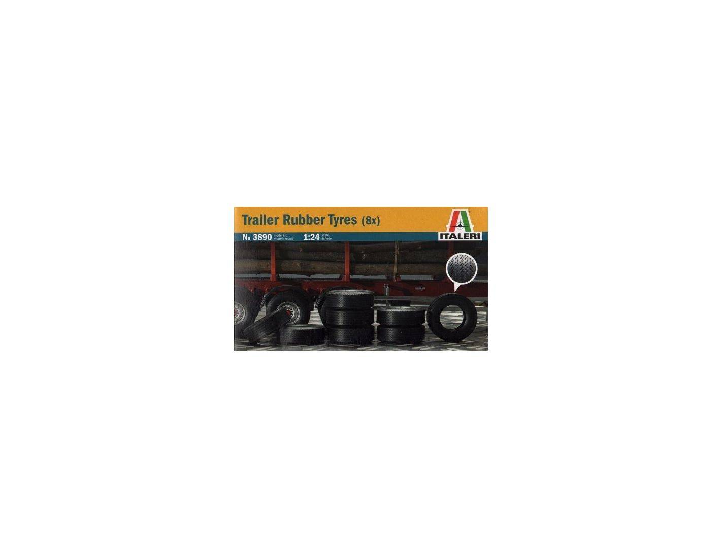 GOMME PER RIMORCHIO CAMION 8 Pz.KIT 1:24 Italeri IT3890