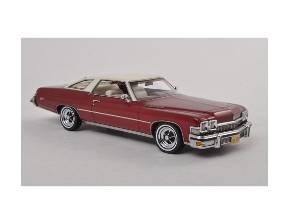 Neo Scale Models NEO44124 BUICK LE SABRE 2-DOOR HARDTOP COUPE' DARK RED/MATT-WHITE 1:43 Modellino