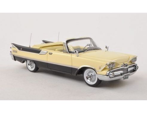 Neo Scale Models NEO49502 DODGE CUSTOMS ROYAL LANCER CONVERTIBLE LIGHT YELLOW/BLACK 1:43 Modellino