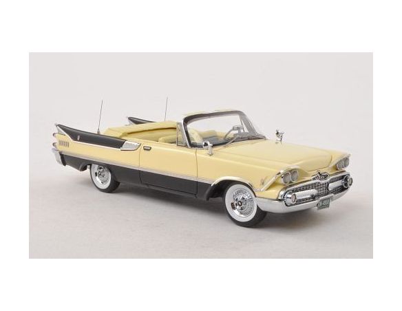 Neo Scale Models NEO49502 DODGE CUSTOMS ROYAL LANCER CONVERTIBLE LIGHT YELLOW/BLACK 1:43 Modellino