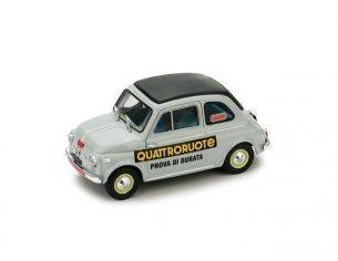 Brumm BM0433 FIAT 500 PROVA DURATA QUATTRORUOTE 1958 1:43 Modellino