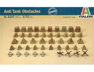 Italeri IT6147 OSTACOLI ANTICARRO KIT 1:72 Modellino