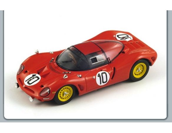Spark Model S0392 BIZZARRINI P538 N.10 LM TEST 1967 1:43 Auto Competizione