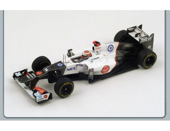Spark Model S3032 SAUBER-FERRARI K.KOBAYASHI 2012 N.14 RETIRED (ACCIDENT) MONACO GP 1:43 Modellino
