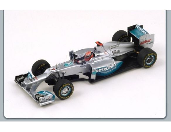 Spark Model S3042 MERCEDES M.SCHUMACHER 2012 N.7 RETIRED MONACO GP 1:43 Modellino