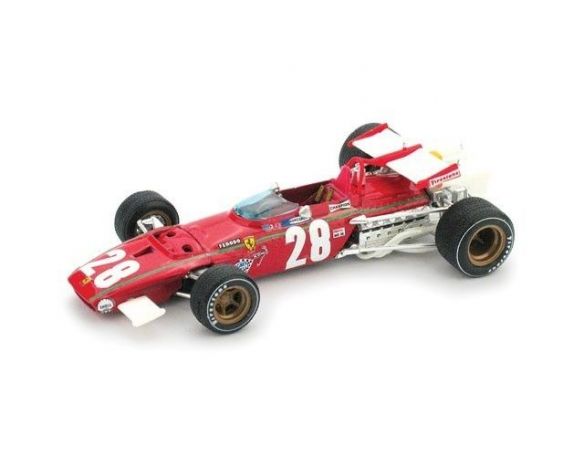 Brumm BM0444B FERRARI 312 B I.GIUNTI 1970 N.28 4th BELGIUM GP 1:43 Modellino