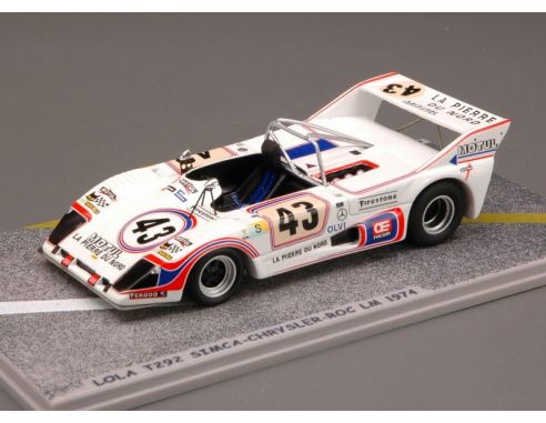 Bizzare BZ146 LOLA T292  SIMCA N.43 27th LM 1974 MIEUSSET-STALDER-SERVANIN 1:43 Modellino
