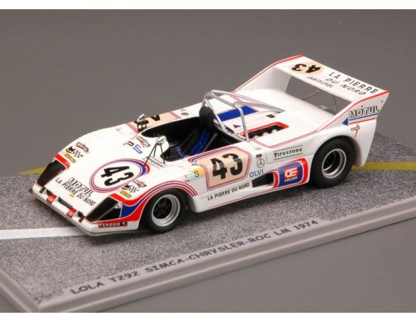 Bizzare BZ146 LOLA T292  SIMCA N.43 27th LM 1974 MIEUSSET-STALDER-SERVANIN 1:43 Modellino