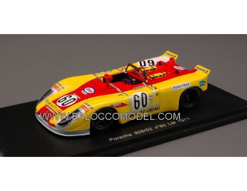 Spark Model S1981 PORSCHE 908/02 N.60 43th LM 1971 HALDI-WEIGER 1:43 Modellino
