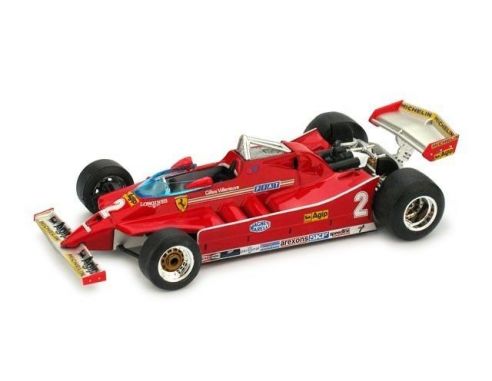 Brumm BM0447 FERRARI 126 C G.VILLENEUVE 1980 N.2 PROVE IMOLA GP 1:43 Modellino