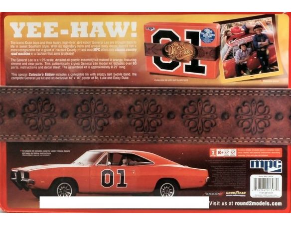 Minipartes MPC766 GENERAL LEE DUKES OF HAZZARD COLLECTORS' EDITION PLASTIC KIT 1:25 Modellino