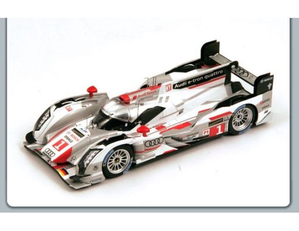 Spark Model S3742 AUDI R18 E-TRON QUATTRO N.1 5th LM 2013 FASSLER-LOTTERER-TRELUYER 1:43 Auto Competizione