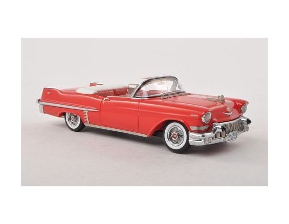 Neo Scale Models NEO45808 CADILLAC SERIES 62 CONVERTIBLE 1957 RED 1:43 Modellino