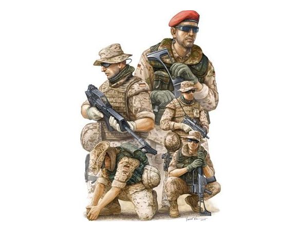 Trumpeter TP0421 MODERN GERMAN SOLDIER AFGHANISTAN KIT 1:35 Modellino