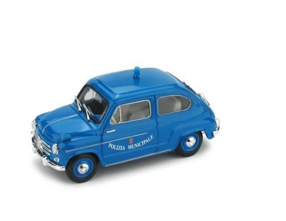 Brumm BM0456 FIAT 600 D POIZIA MUNICIPALE ROMA 1960 1:43 Modellino