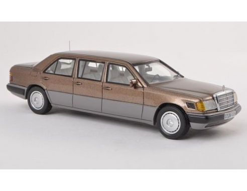 Neo Scale Models NEO44306 MERCEDES 250 D LONG V 124 LIMOUSINE 1990 METALLIC BROWN 1:43 Modellino
