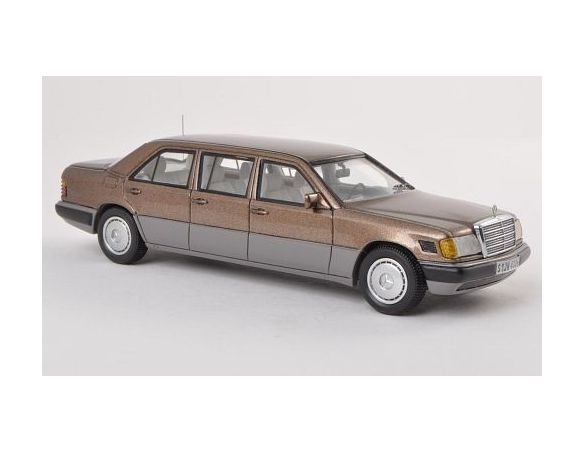 Neo Scale Models NEO44306 MERCEDES 250 D LONG V 124 LIMOUSINE 1990 METALLIC BROWN 1:43 Modellino