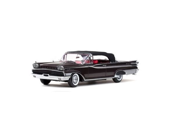 SunStar SS5166 MERCURY PACKLANE CABRIO 1959 BLACK METALLIC 1:18 Modellino