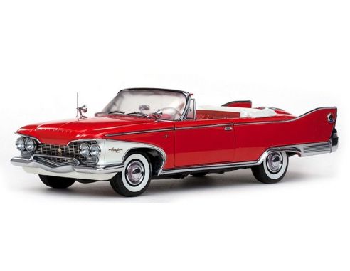 SunStar SS5402 PLYMOUTH FURY CABRIO OPEN 1960 RED 1:18 Modellino