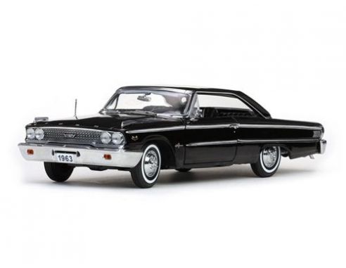 SunStar SS1463 FORD GALAXIE 500 XL HARD TOP 1963 BLACK 1:18 Modellino