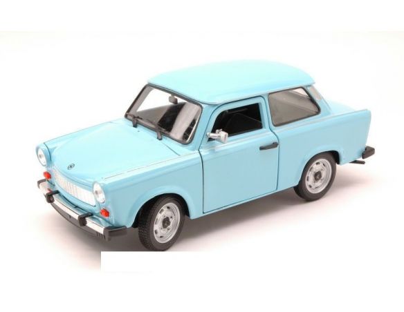 Welly WE5017 TRABANT 601 1964-1990 LIGHT BLUE 1:24 Modellino