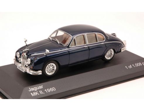 White Box WB047 JAGUAR MKII 1960 DARK BLUE 1:43 Modellino