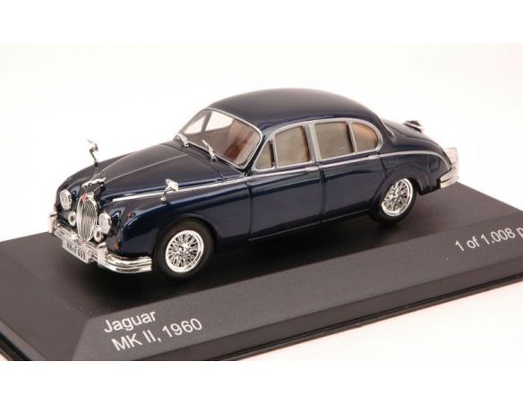 White Box WB047 JAGUAR MKII 1960 DARK BLUE 1:43 Modellino