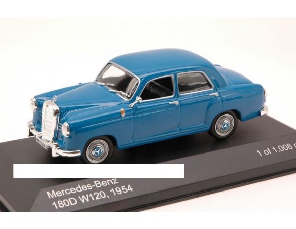 White Box WB048 MERCEDES 180D W120 1954 BLUE 1:43 Modellino
