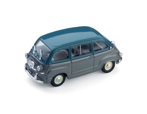 Brumm BM0250-04 FIAT 600 MULTIPLA 1^ SERIE 1956 BLU CHIARO/GRIGIO MEDIO 1:43 Auto Stradali