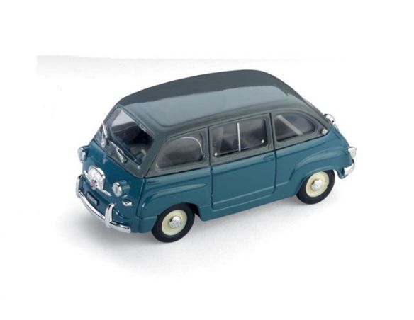 Brumm BM0250-06 FIAT 600 MULTIPLA 1^ SERIE 1956 GRIGIO MEDIO/BLU CHIARO 1:43 Auto Stradali