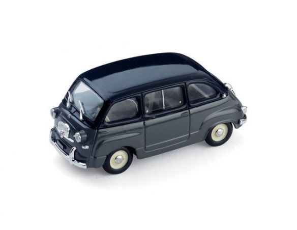 Brumm BM0250-08 FIAT 600 MULTIPLA 1^ SERIE 1956 BLU SCURO/GRIGIO SCURO 1:43 Auto Stradali