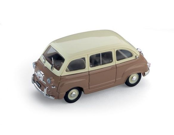 Brumm BM0250-12 FIAT 600 MULTIPLA 1^ SERIE 1956 AVORIO/NOCCIOLA 1:43 Auto Stradali