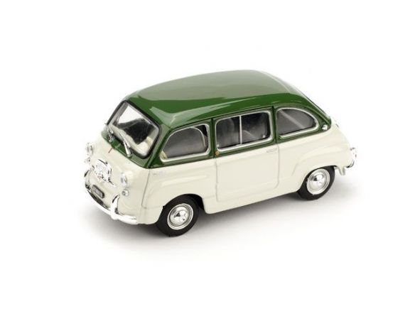 Brumm BM0333-07 FIAT 600 MULTIPLA D 1960 VERDE OLIVA/GRIGIO 1:43 Modellino