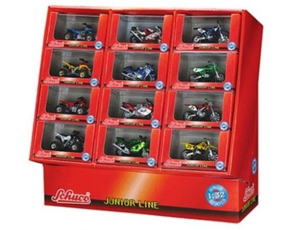 Schuco 3386602 MOTORRAEDER 1/32 12 ARTIC. TOT 24 PZ Modellino