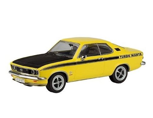 Schuco 3441 OPEL MANTA A TURBO YELLOW/BLACK 1/43 Modellino