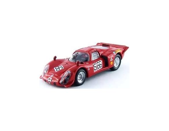 Best Model BT9514 ALFA ROMEO 33.2 N.86 15th NURBURGRING 1969 VACCARELLA-DE ADAMICH 1:43 Modellino