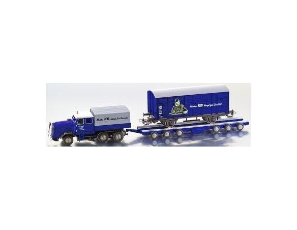 Bub 07005 KAEBLE KDV con Culemeyer Trasporto vagoni ferroviari 1/87 Modellino