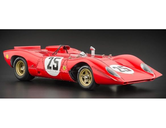 CMC GMBH 095 FERRARI 312P SPYDER SEBRING '69 1/18 Modellino